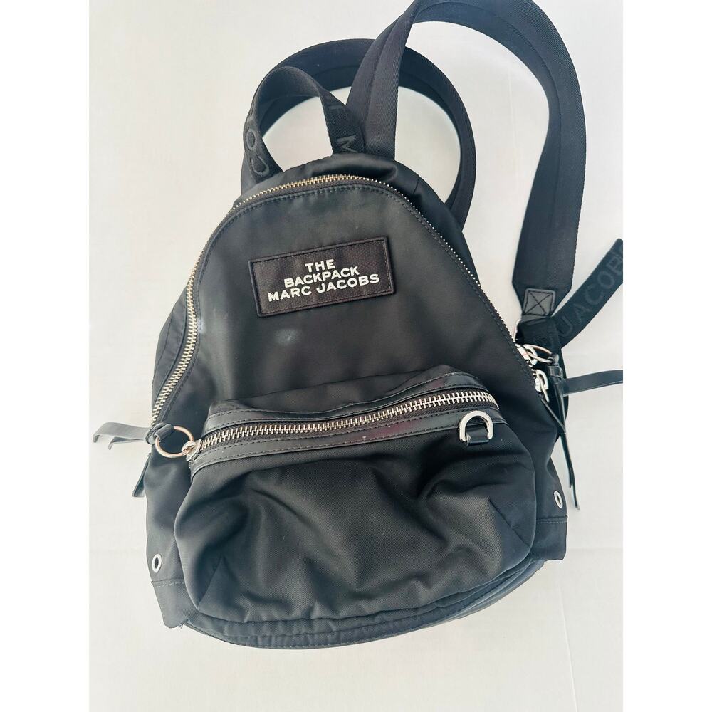Marc Jacobs The Backpack – Black Nylon Medium Daypack